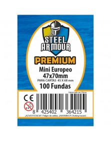 Fundas de cartas Steel Armour Mini Euro PREMIUM 47x70mm (45x68mm) (100 unidades)