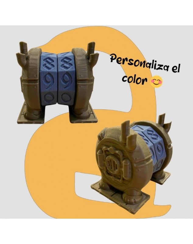 contador steampunk impresion 3d