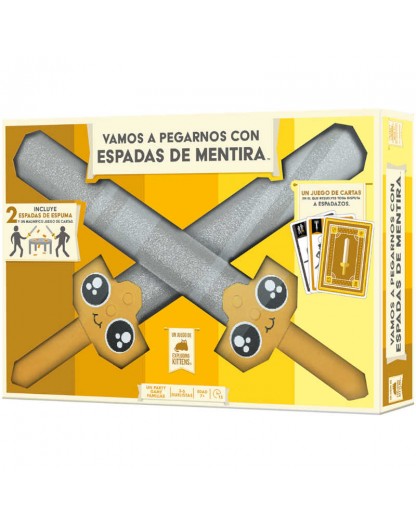 comprar juego de mesa vamos a pegarnos con espadas de mentira