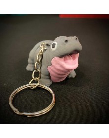 Llavero Hipo Moo Deng